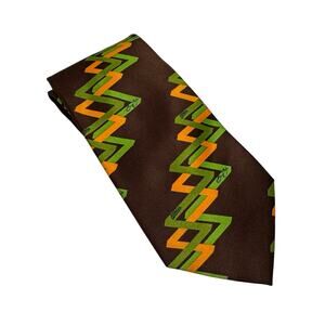 MACYS Barry Zito Oakland A’s Green Gold Brown Handmade Tie Athletics